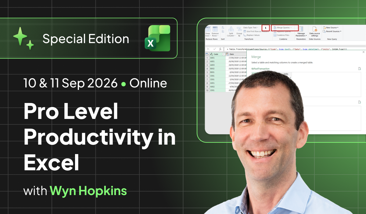 Pro Level Productivity in Excel