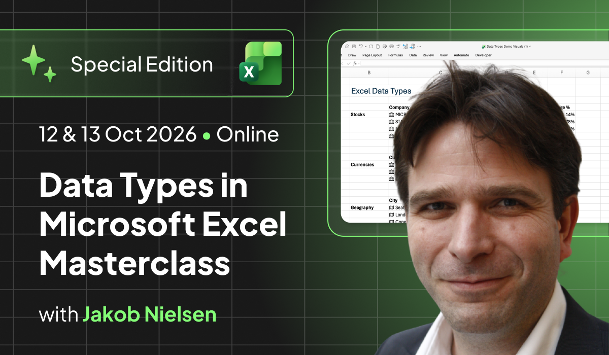 Data Types in Microsoft Excel Masterclass