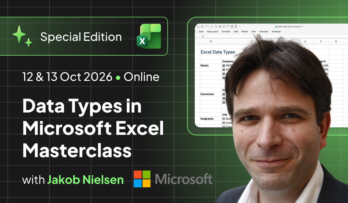 Data Types in Microsoft Excel Masterclass