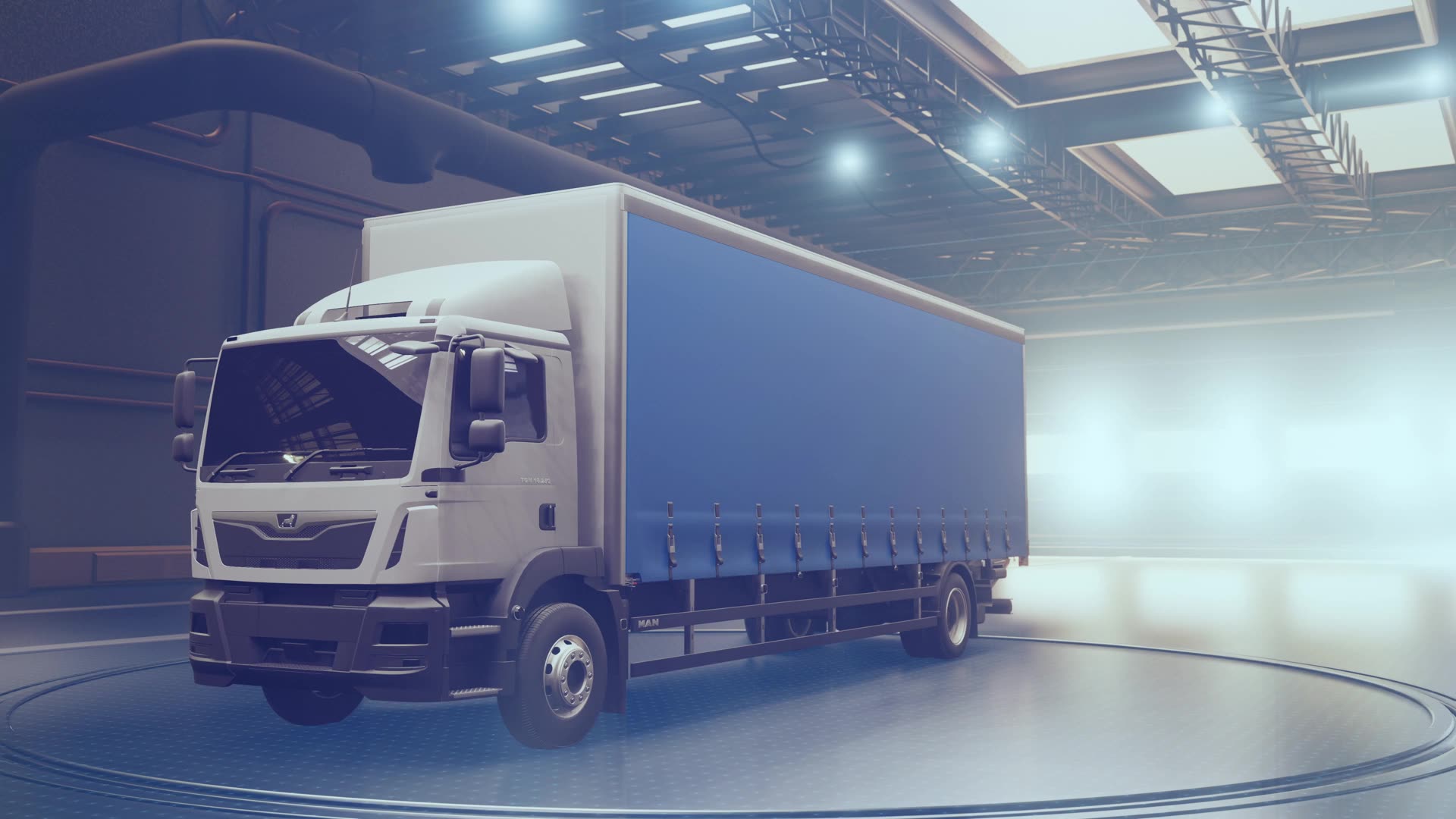 Camión de carga protegido con tecnología Logitrack