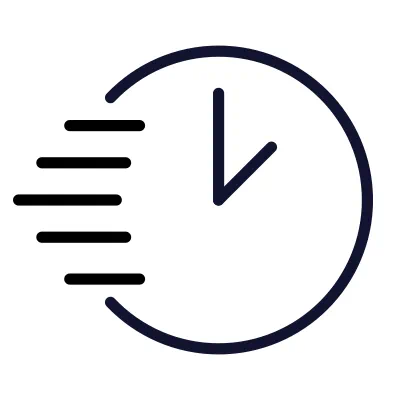 Fast turnaround font icon