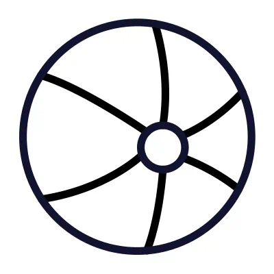 Beach ball and loading font icon