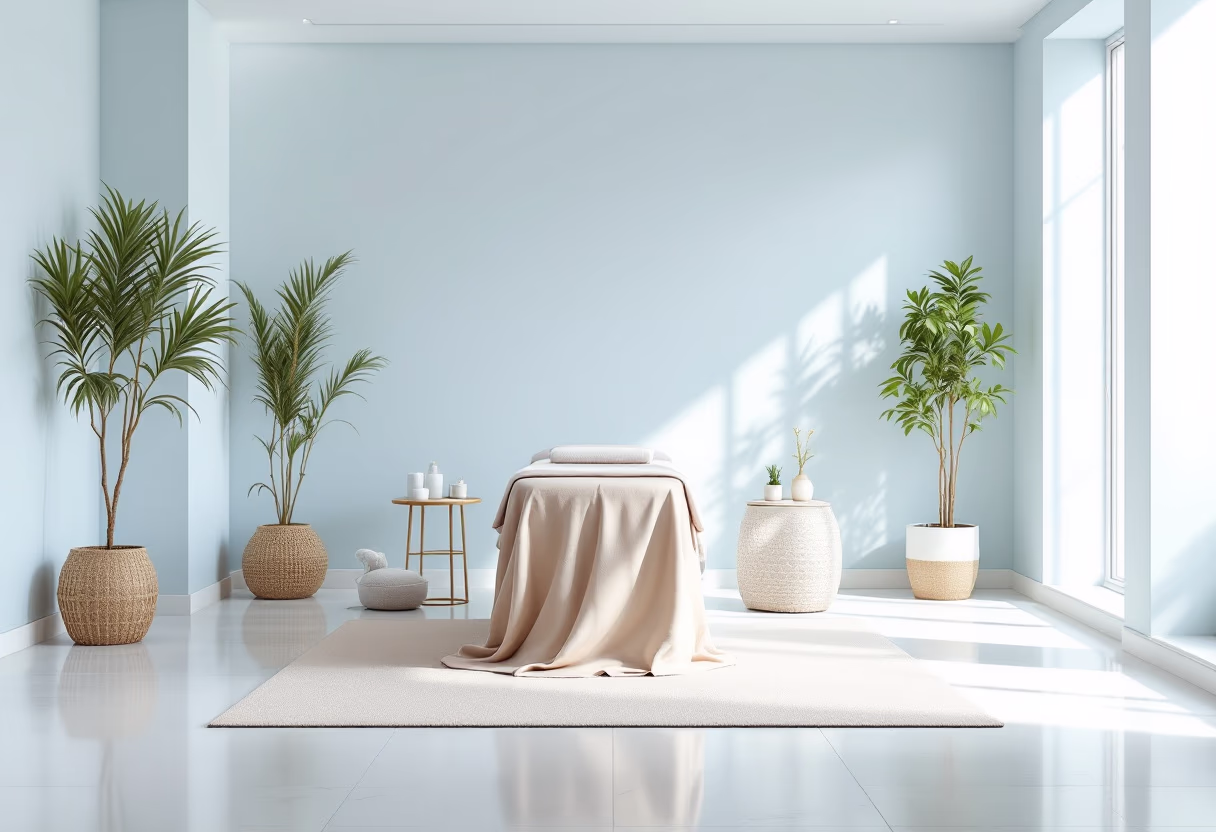 image of a treatment room setup for a salons & spa