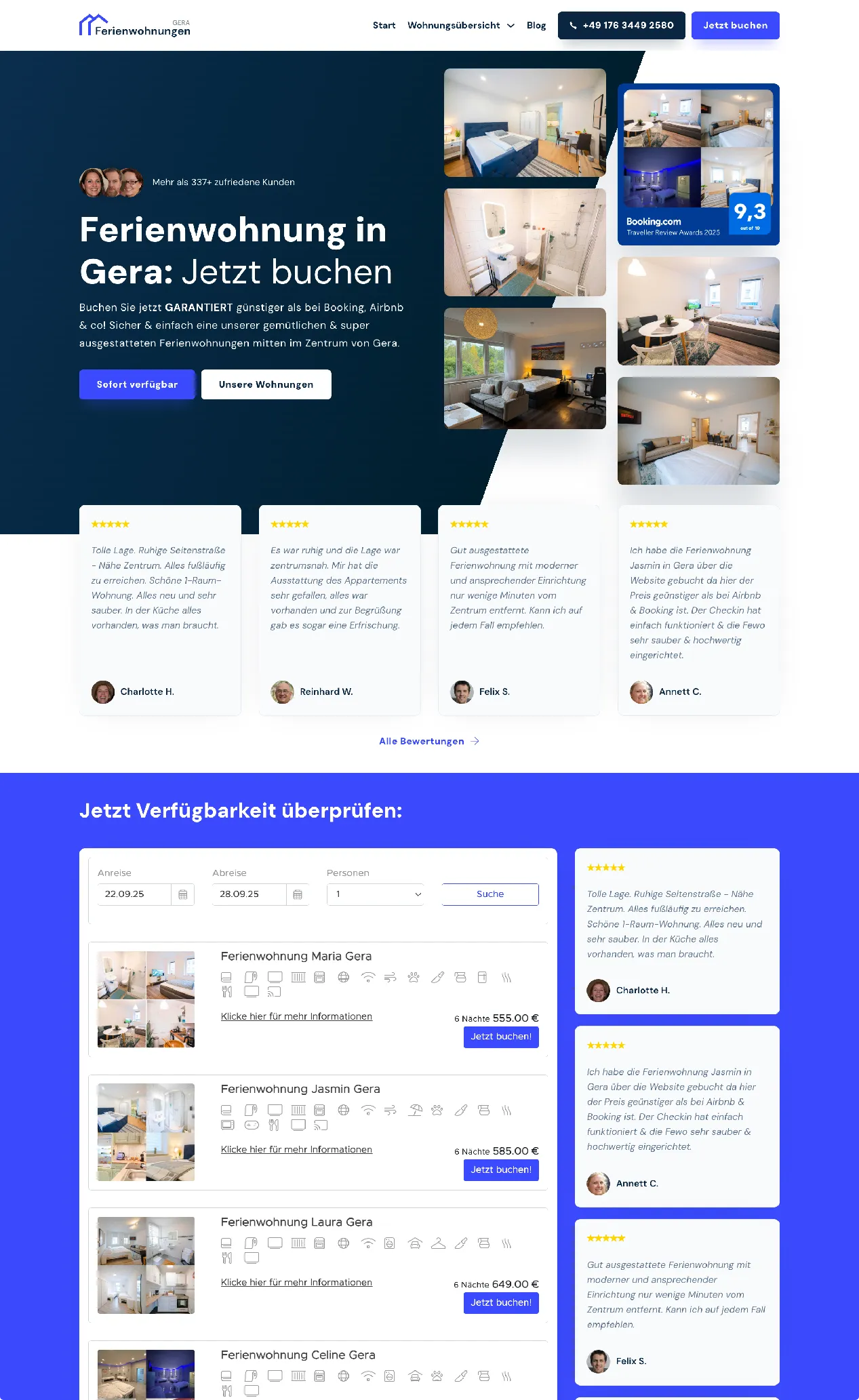 Website-Referenz: ferienwohnungen-gera.de