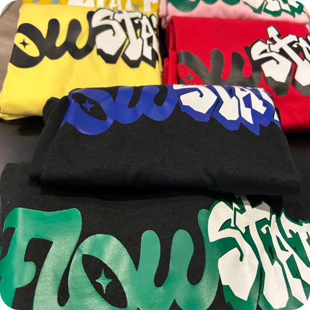 Collection of FlowState T-shirts