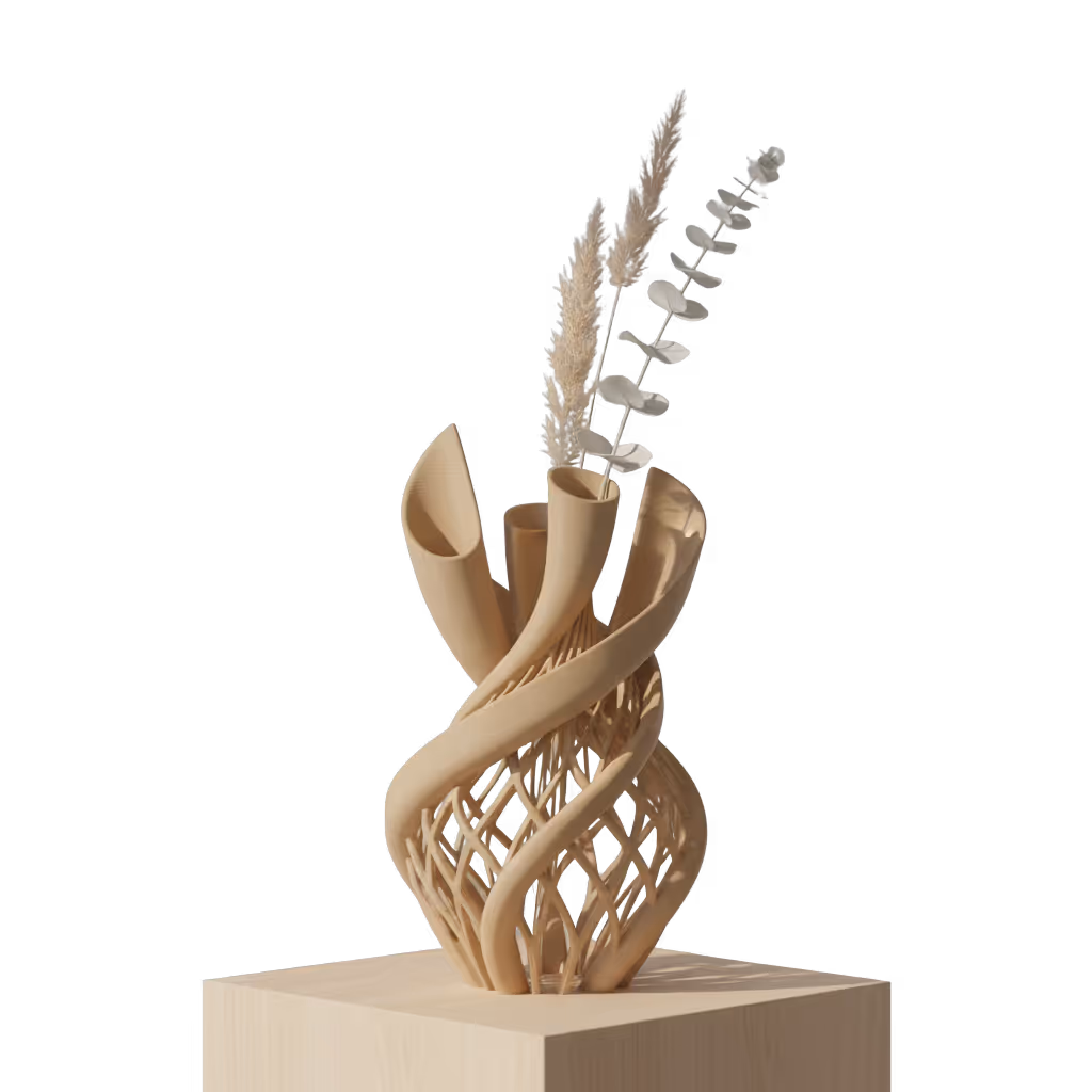 Horn flower vase