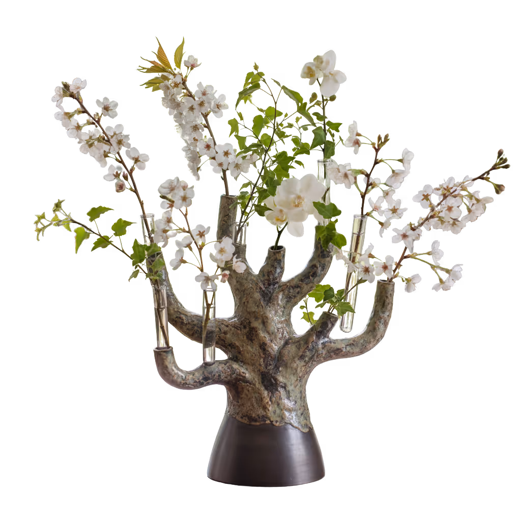 Tree flower vase