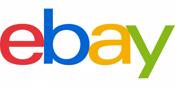 eBay company logo in red, blue, yellow, and green letters.