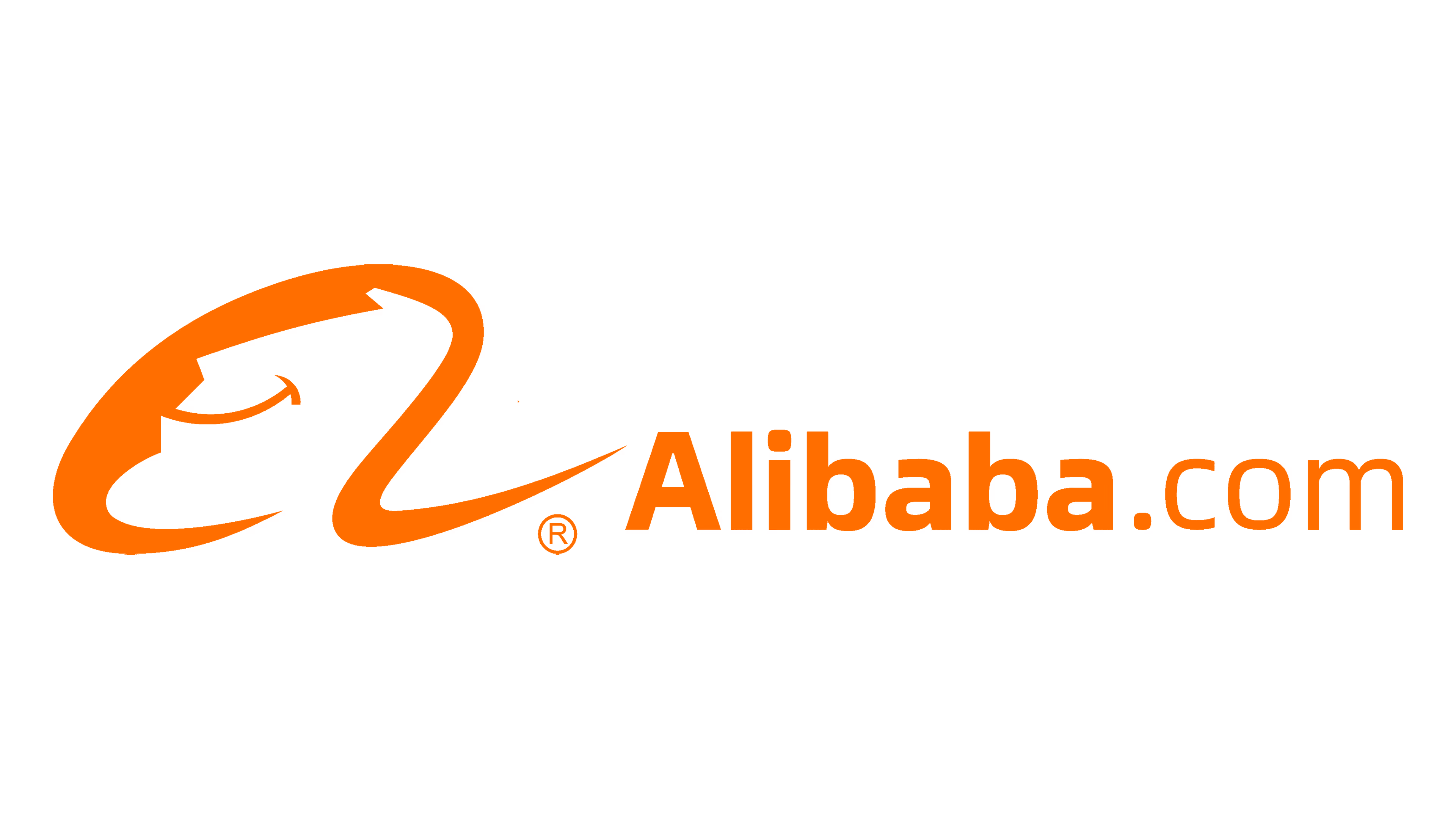 Alibaba corporate logo in bold orange text.