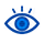 Close-up of a blue human eye with clearly visible iris and pupil.