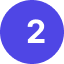 Blue circle with the white number 2 in the center.