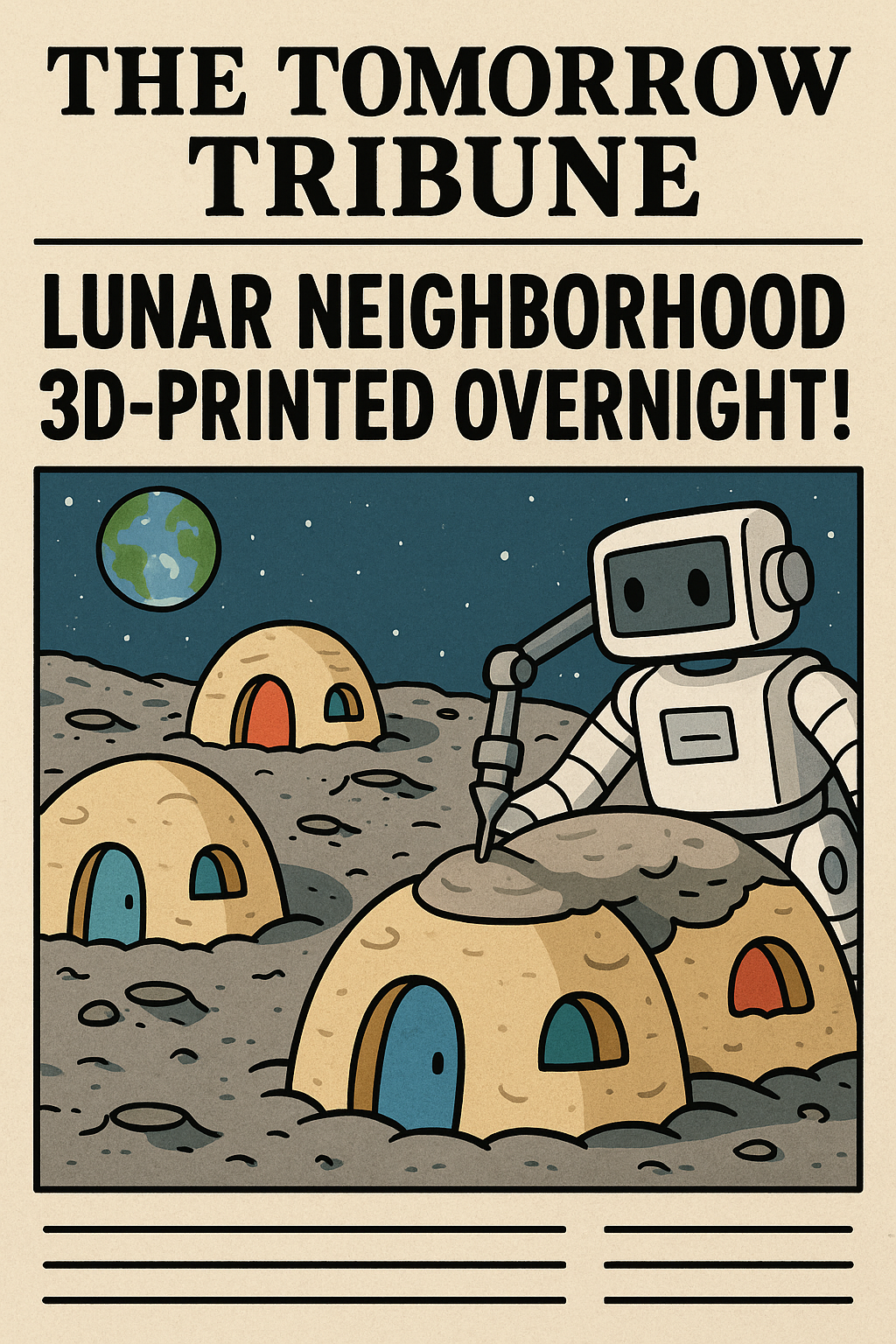 3D-Printed Space Habitats