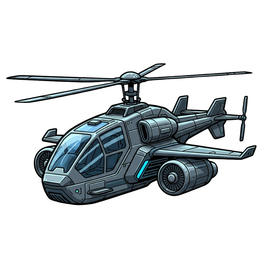 Bullet helicopters