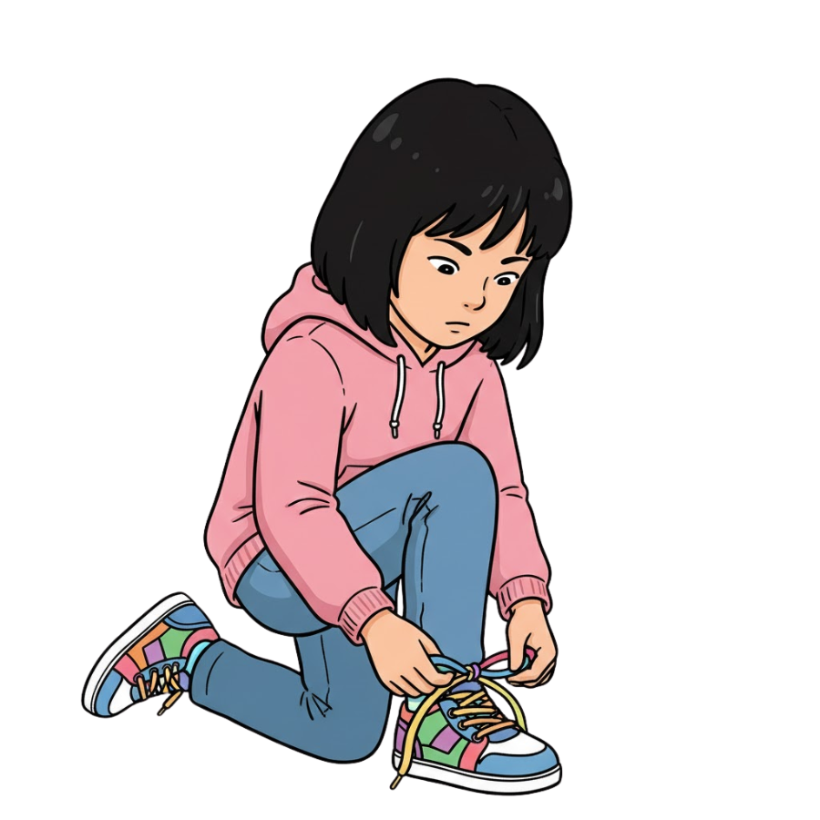 They show if people knew how to tie their shoes or not