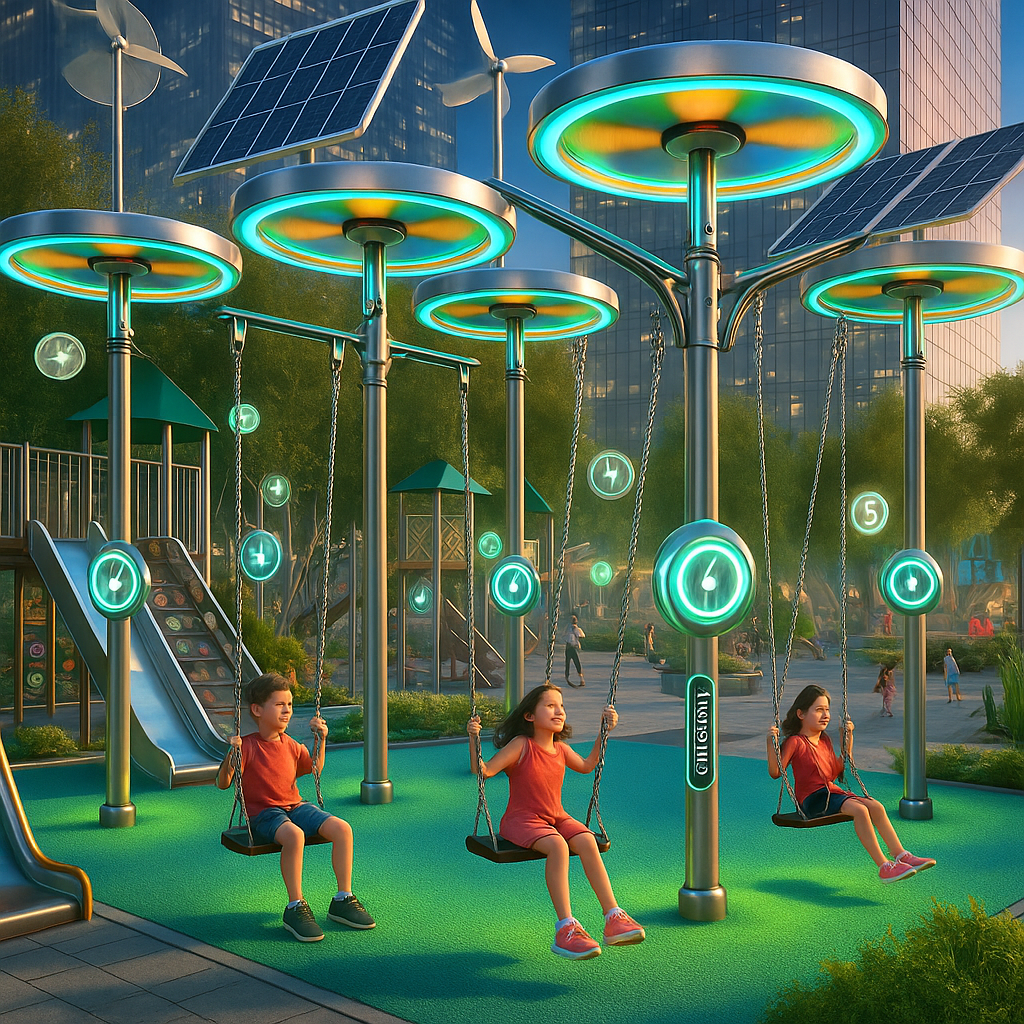 Equipment like swings and see-saws could generate power