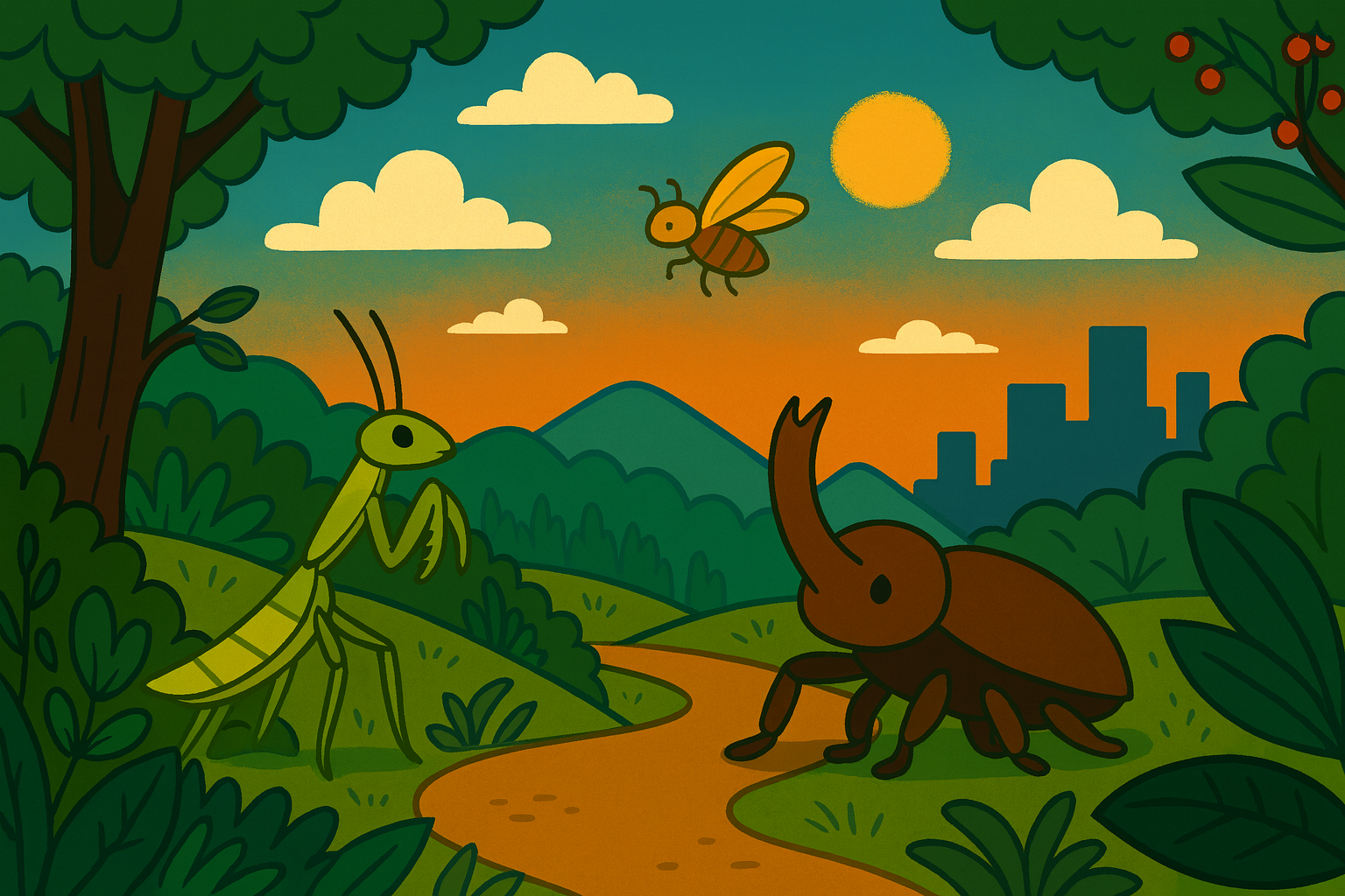 Dive into insect evolution and adaptations—from prehistoric dragonflies to city ants and pollinating bees—then imagine the year 2057 and design a giant insect with new abilities!