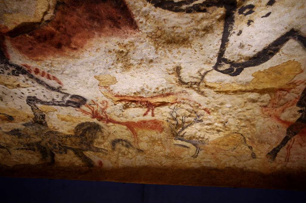 Cave paintings found in the Lascaux cave in France
