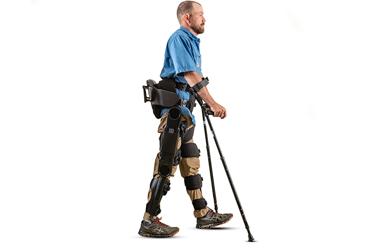 The Indego Therapy lower-limb exoskeleton (Ekso Bionics)