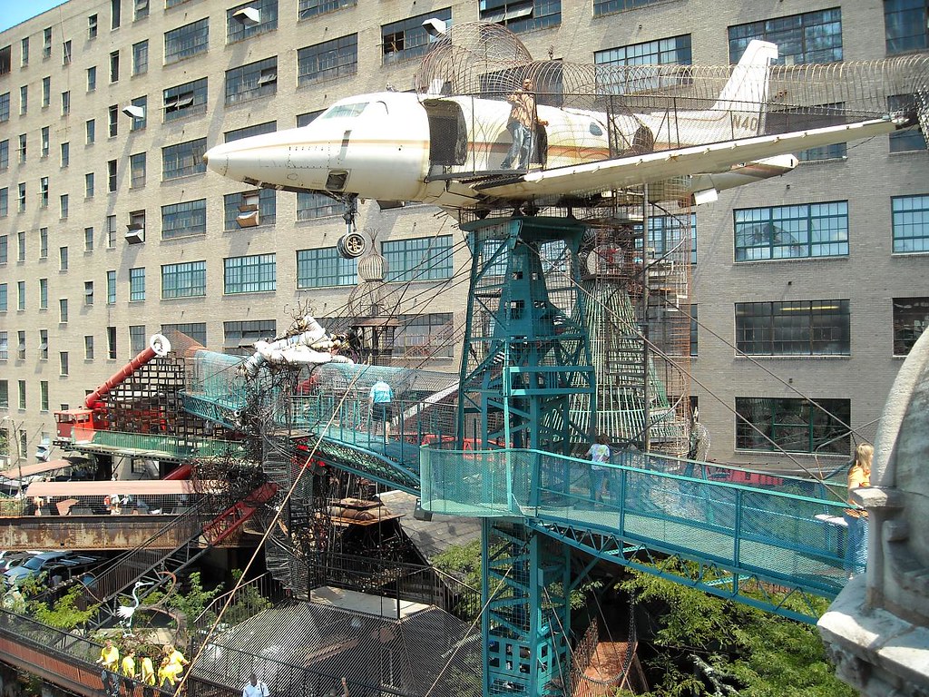 The playgrounds at the City Museum in St. Louis ("City Museum - Airplane" by Daniel Ramirez / CC by 2.0 via Flickr)
