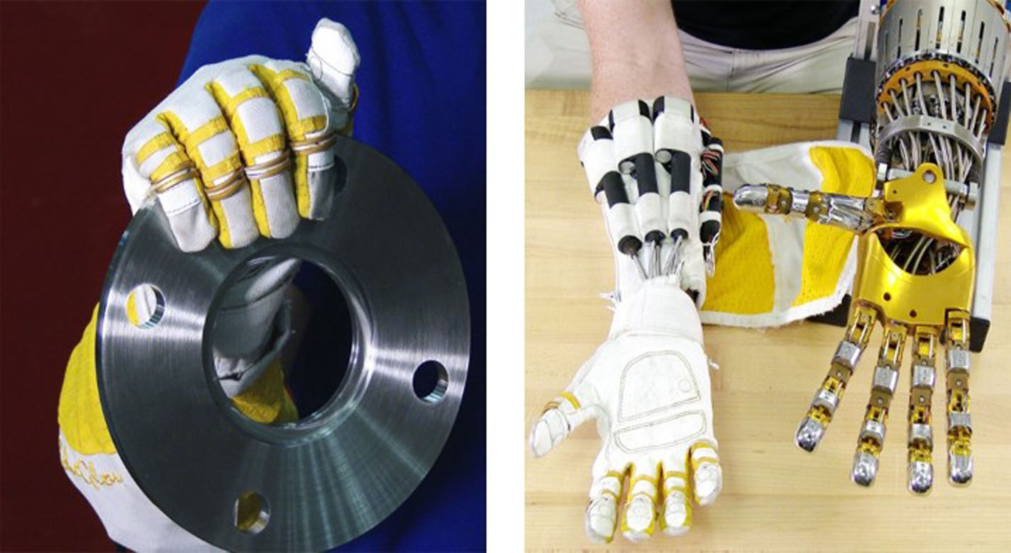 NASA’s Robo-Glove, which can help someone grasp heavier objects for longer