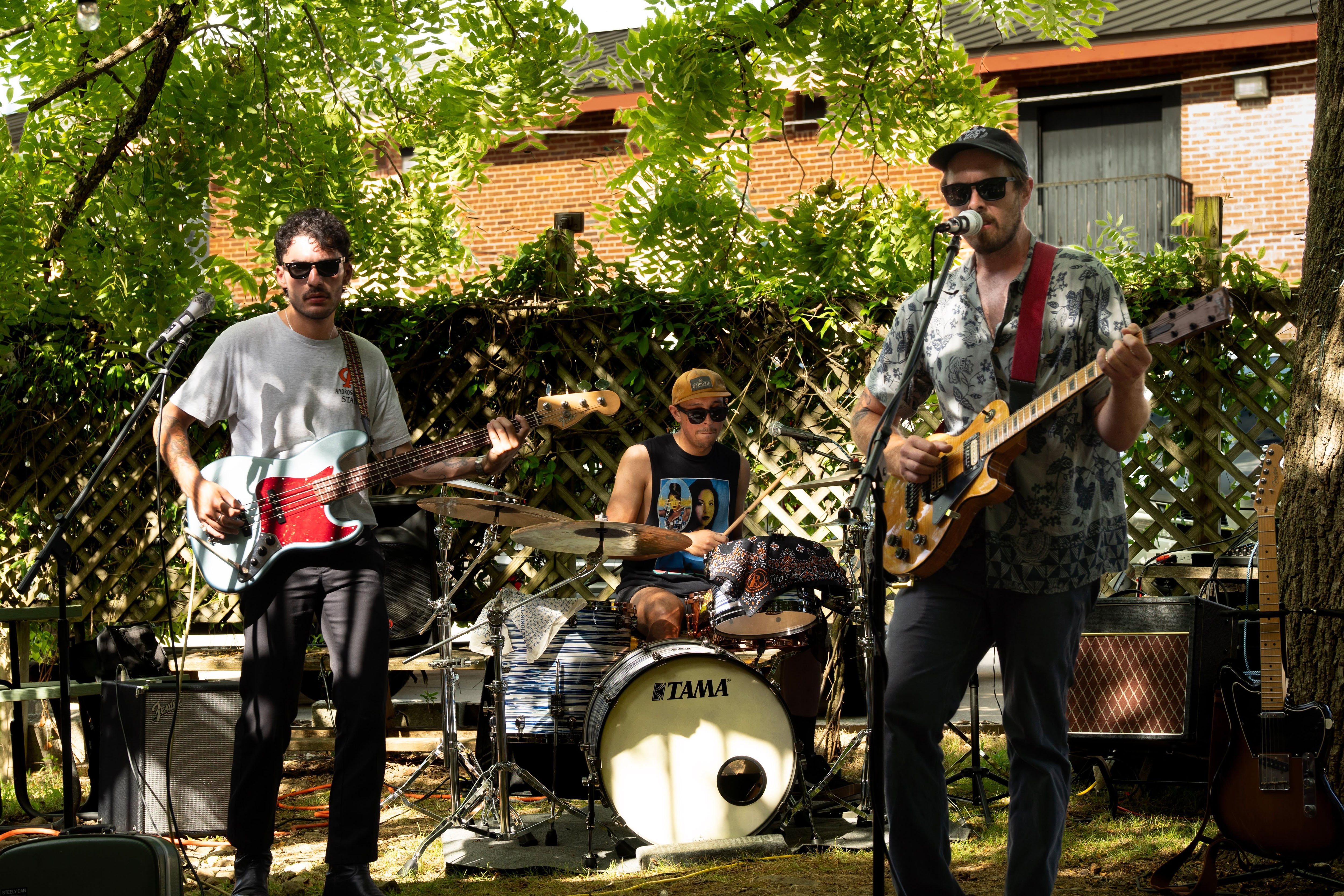 image of band on stage