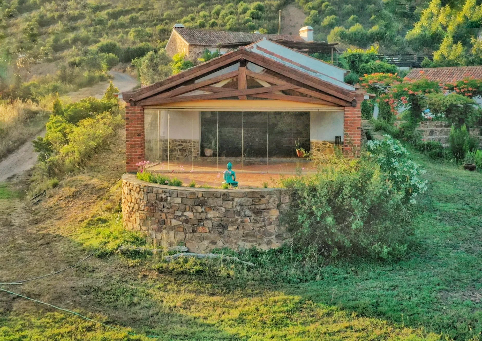 Retreat house in mediterrenean green nature