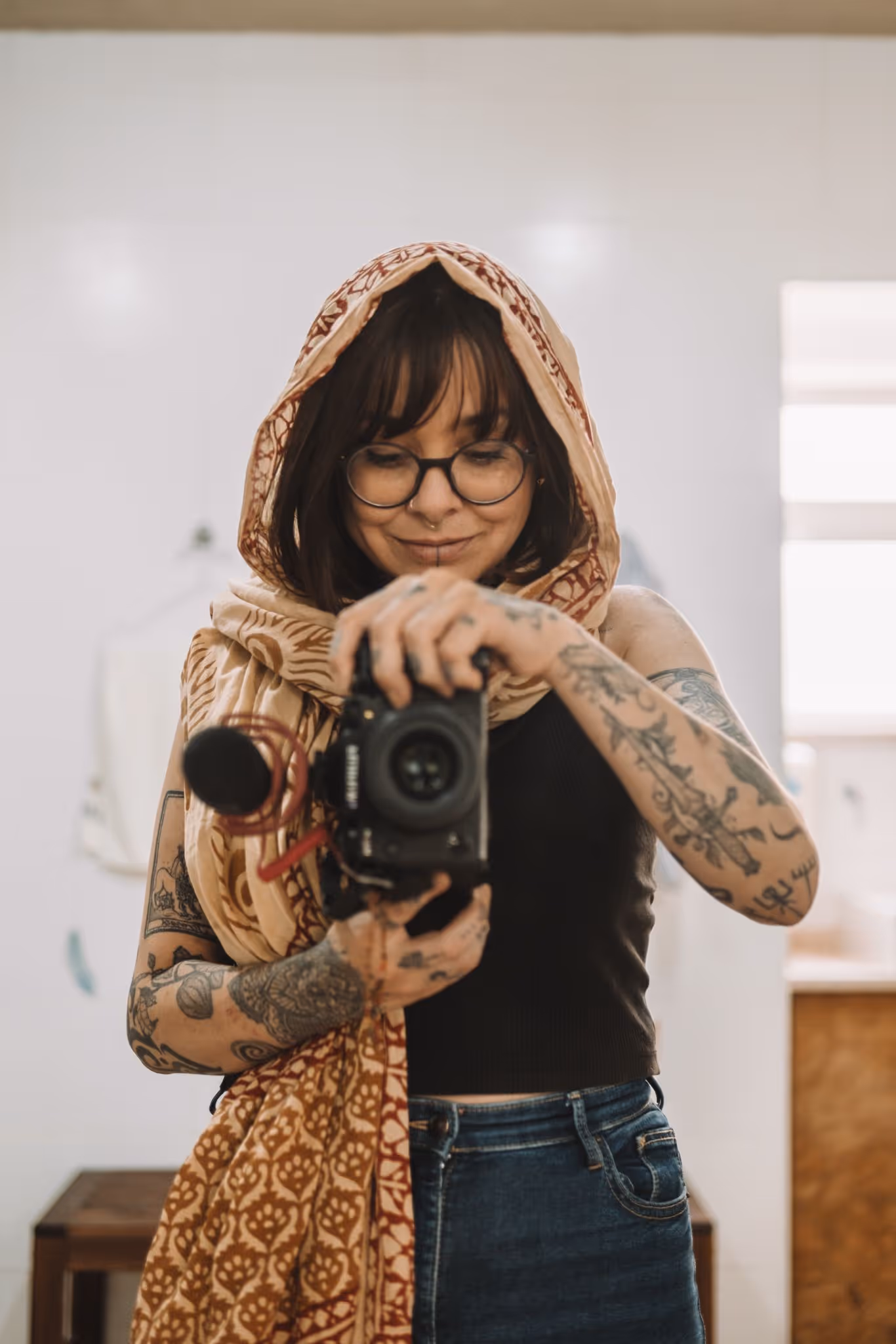 Woman photographer sacred retreats