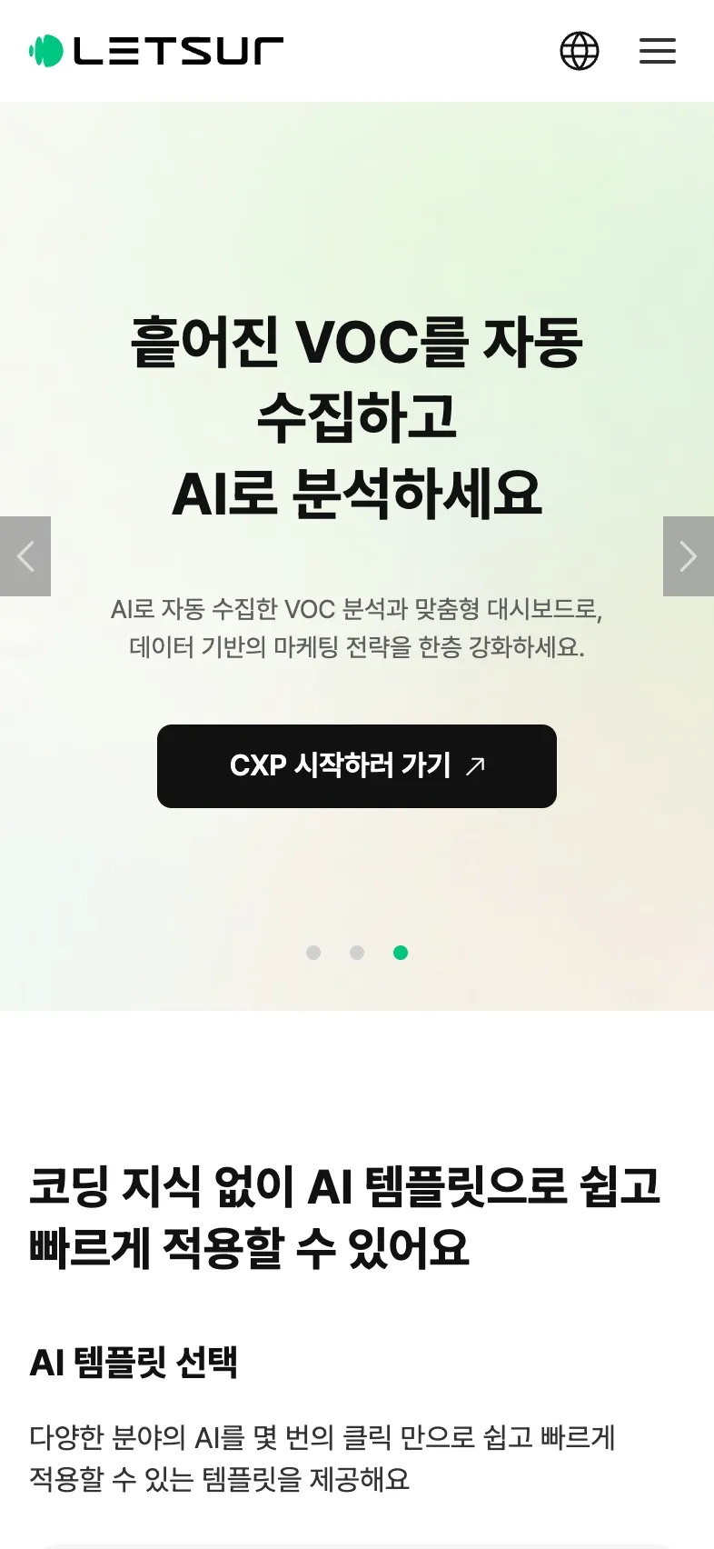 Letsur 포트폴리오 - 노코드웹 스튜디오 웹플로우