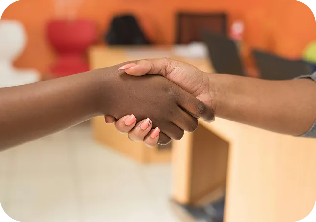 Business handshake agreement