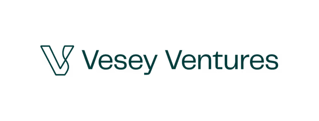 Vesey Ventures logo with stylized V icon and text.