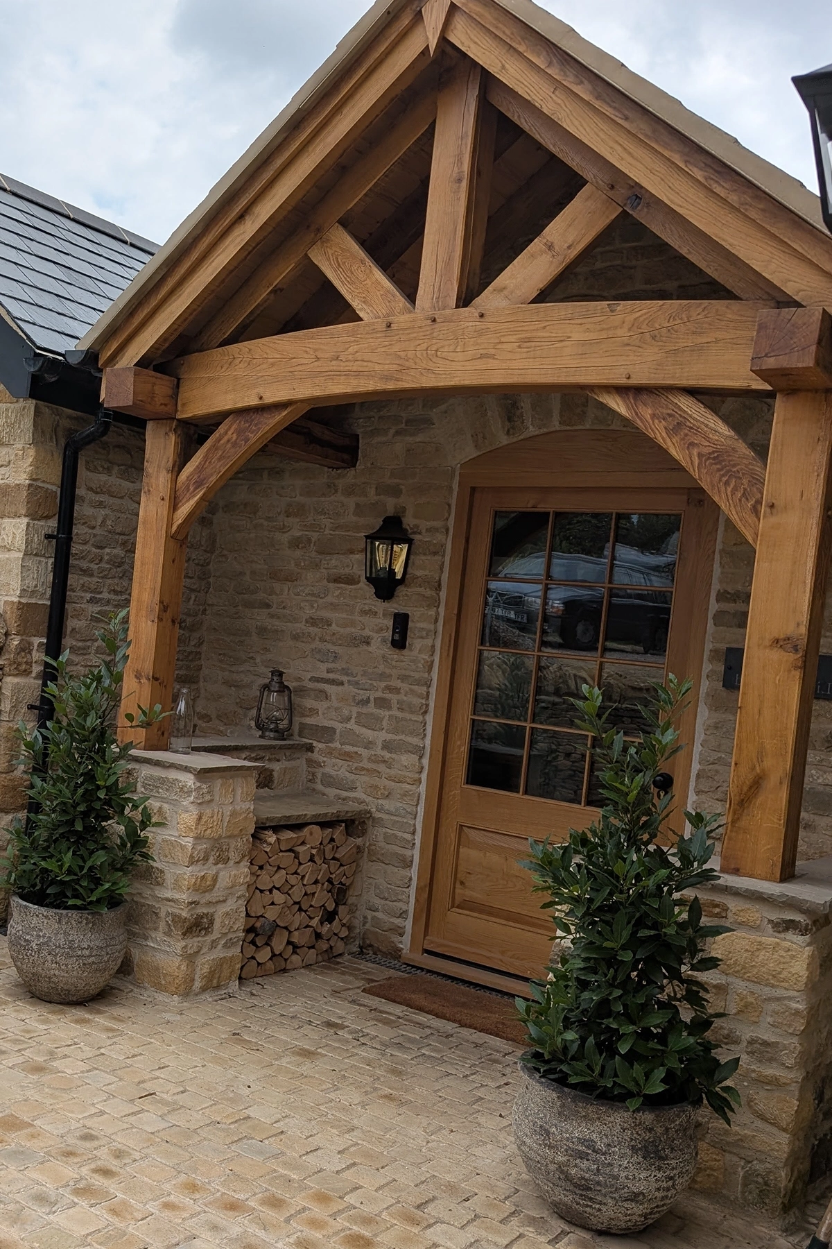 Mixed limestone & ironstone supplied for a house extension in Rutland