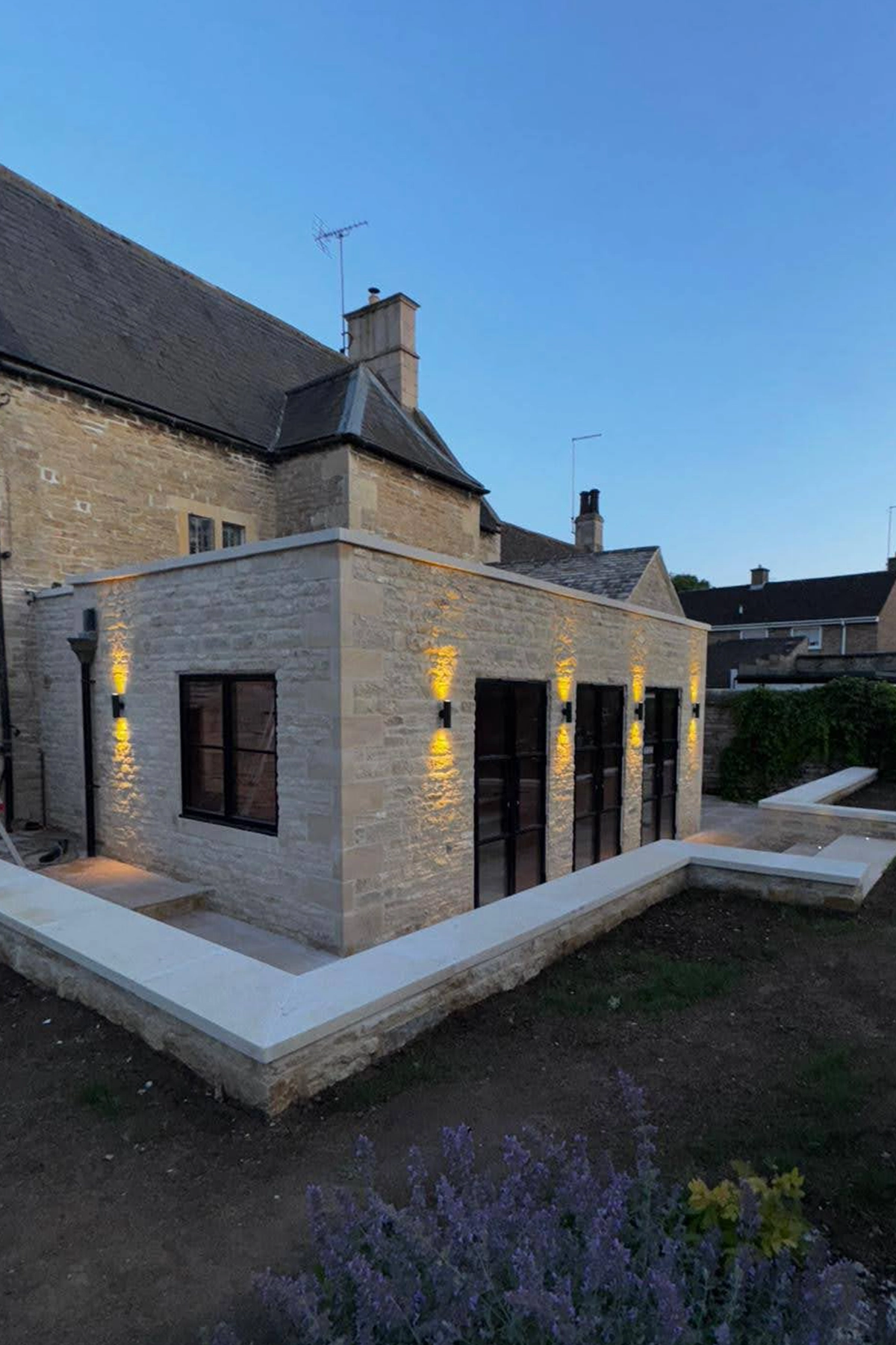 A house extension we supplied mixed stone for near Stamford, Lincolnshire