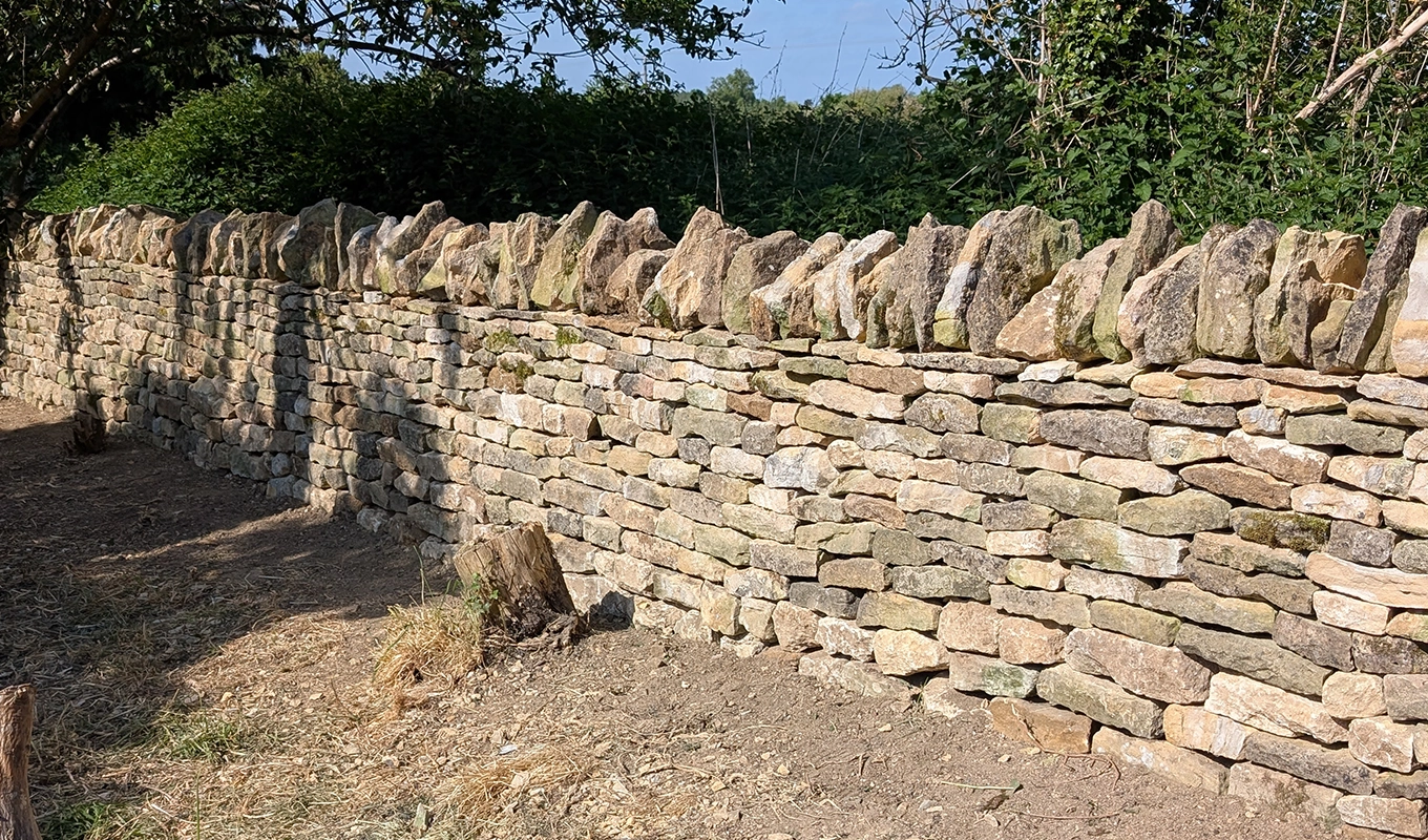 A dry stone repair
