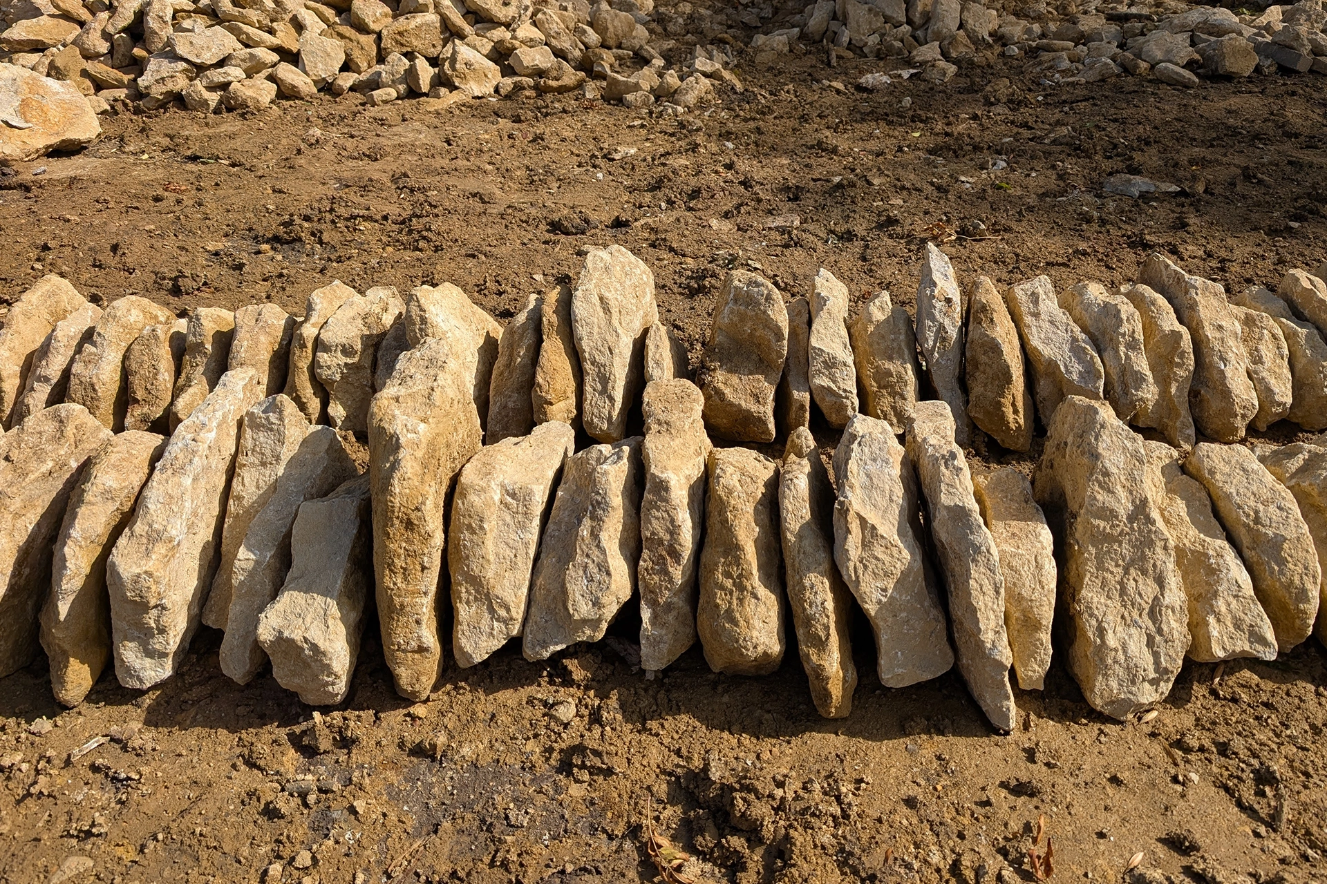 Cock n' Hen stone ready for delivery to Stamford