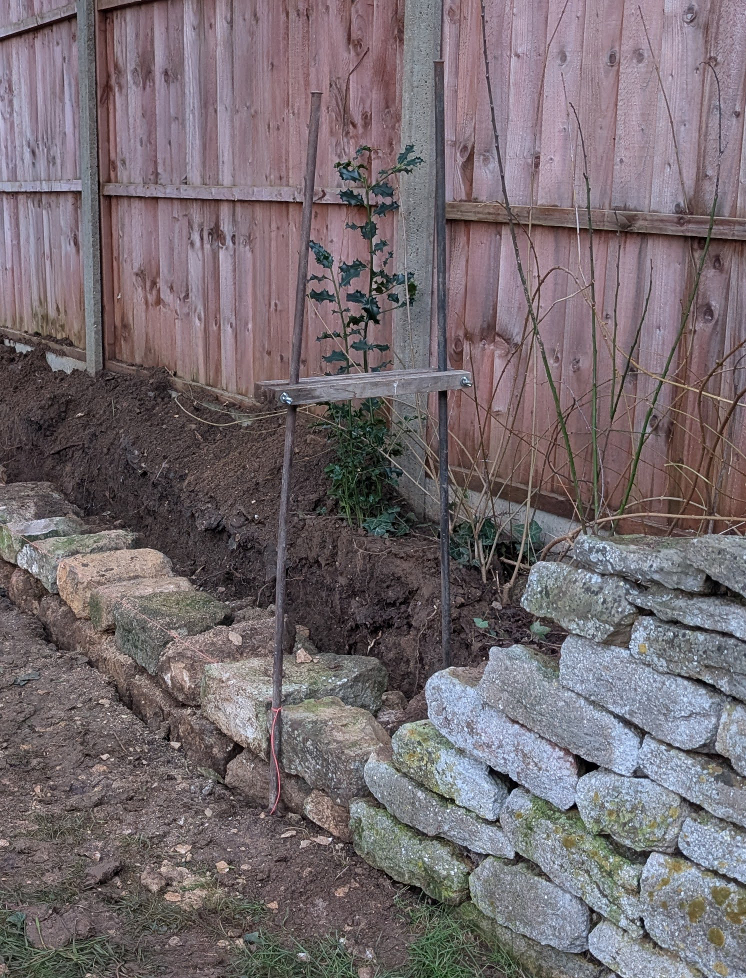 Metal formers can be used to create the profile of the wall.