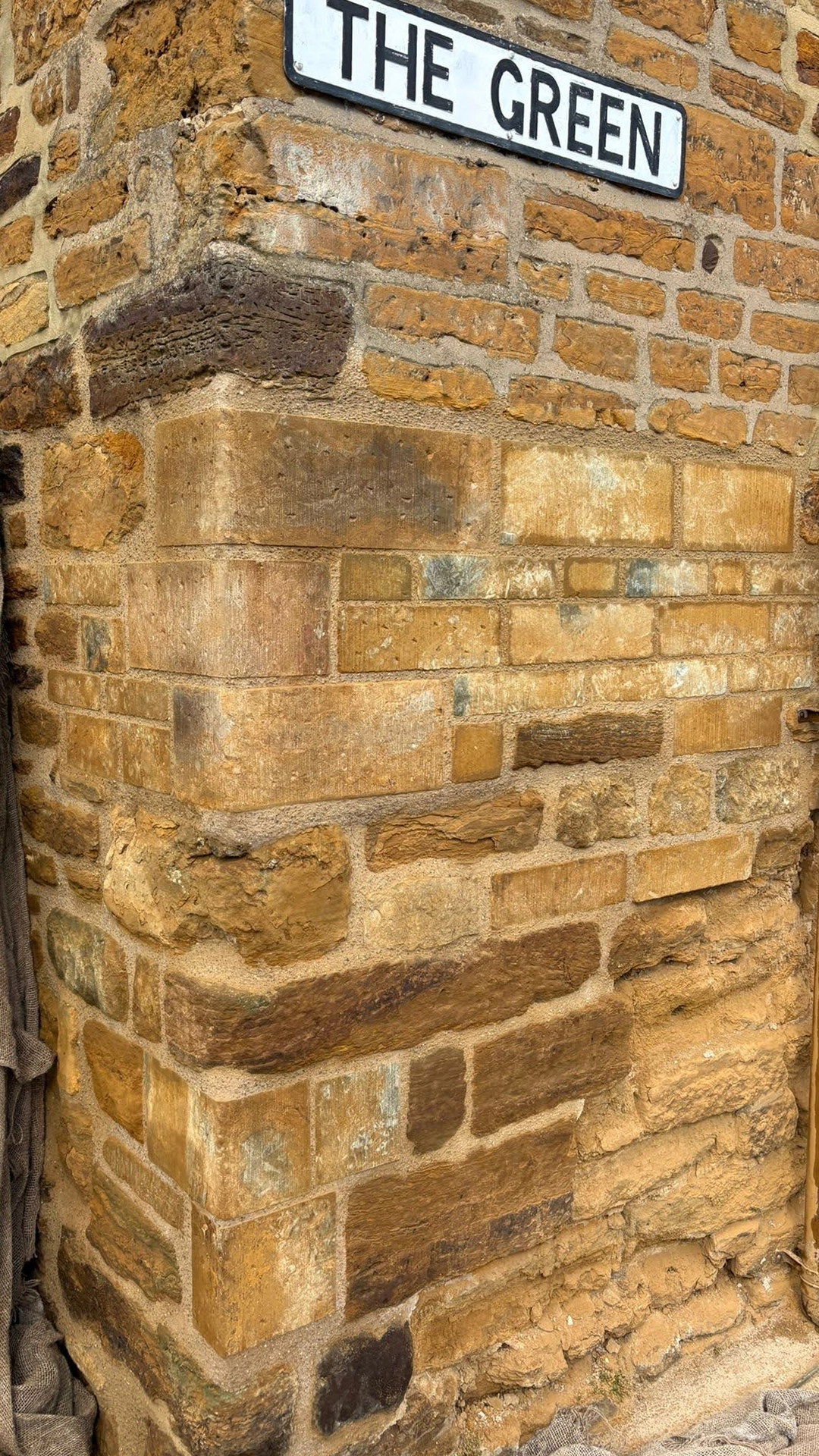 Ironstone quoins cut to bespoke dimensions for a restoration project in Bedfordshire