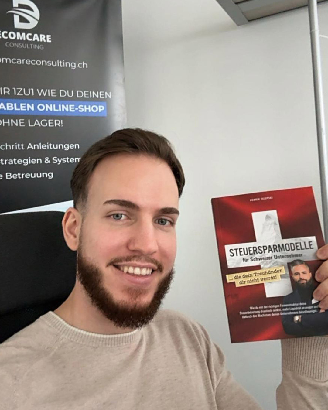 Leser-Testimonial mit dem Buch Steuersparmodelle für Schweizer Unternehmen