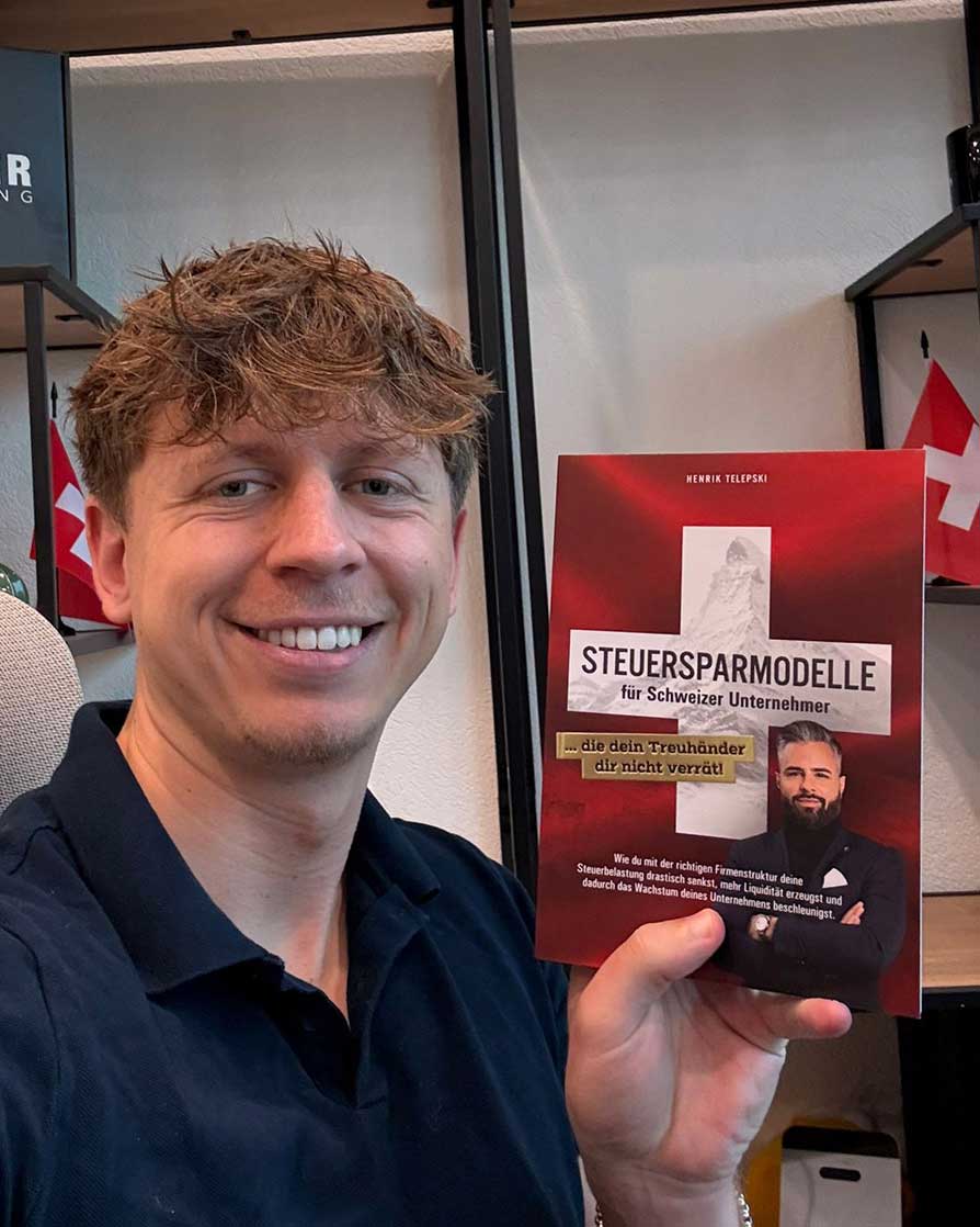 Leser-Testimonial mit dem Buch Steuersparmodelle für Schweizer Unternehmen
