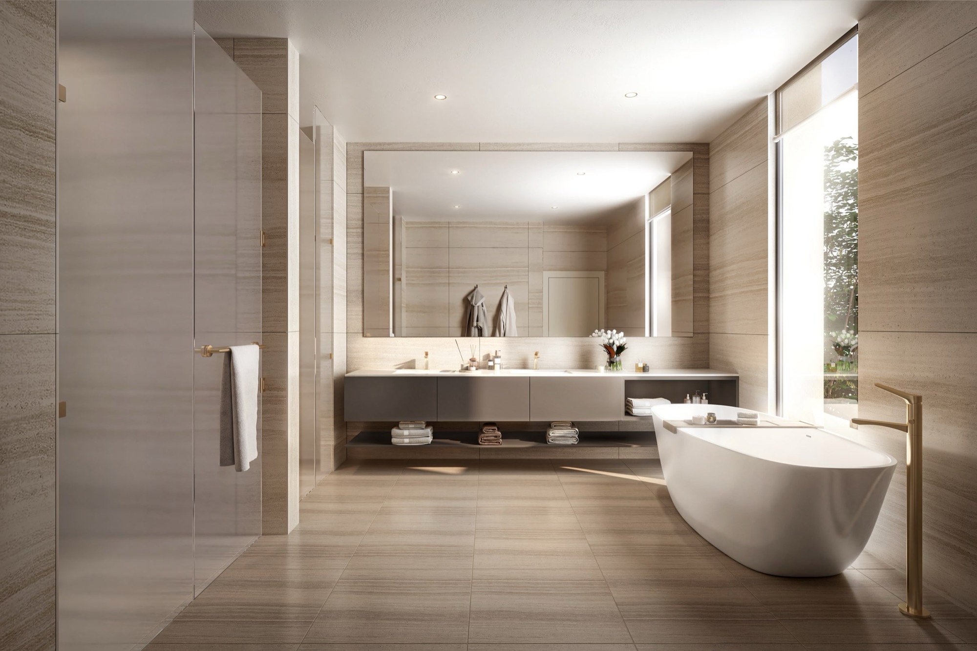 Master bathroom, Bashayer Shore villa