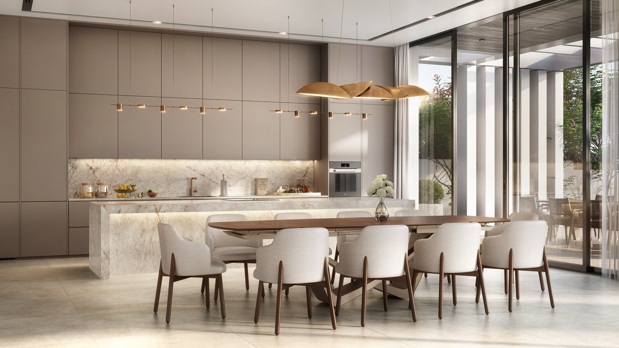 Kitchen and dining, Bashayer Shore villa