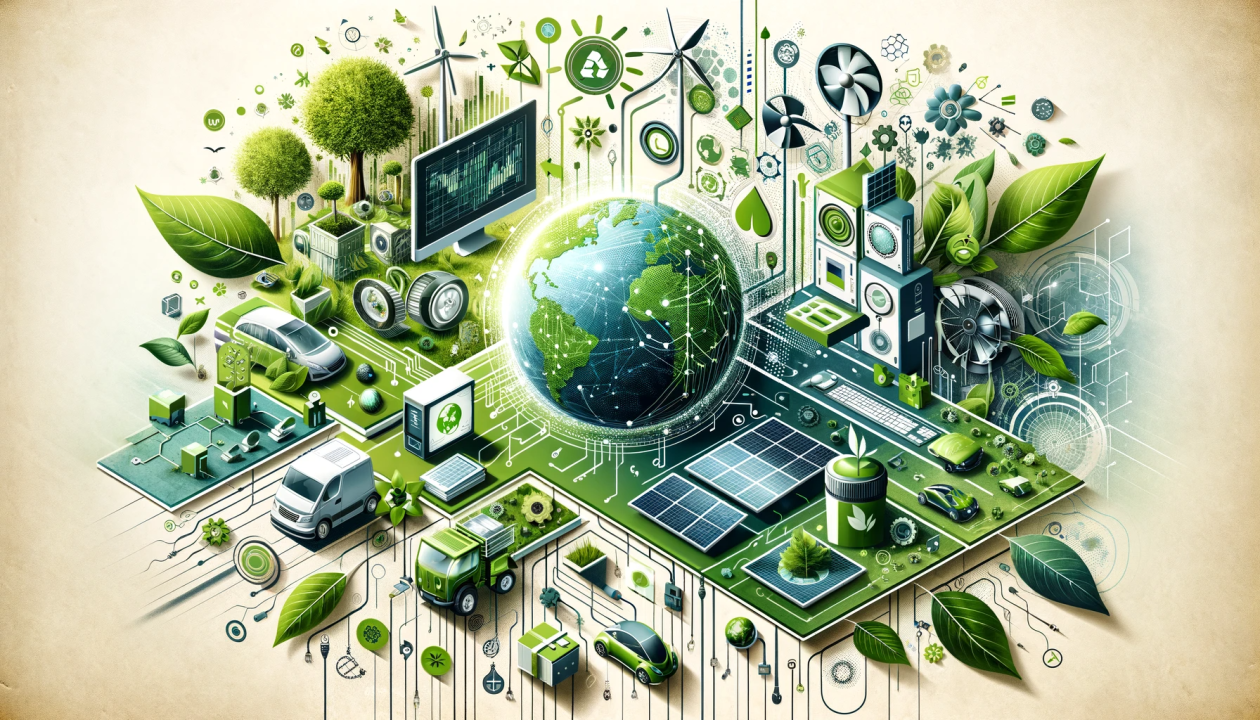 Starfish blog image showing globe surrounded by sustainable power sources 
