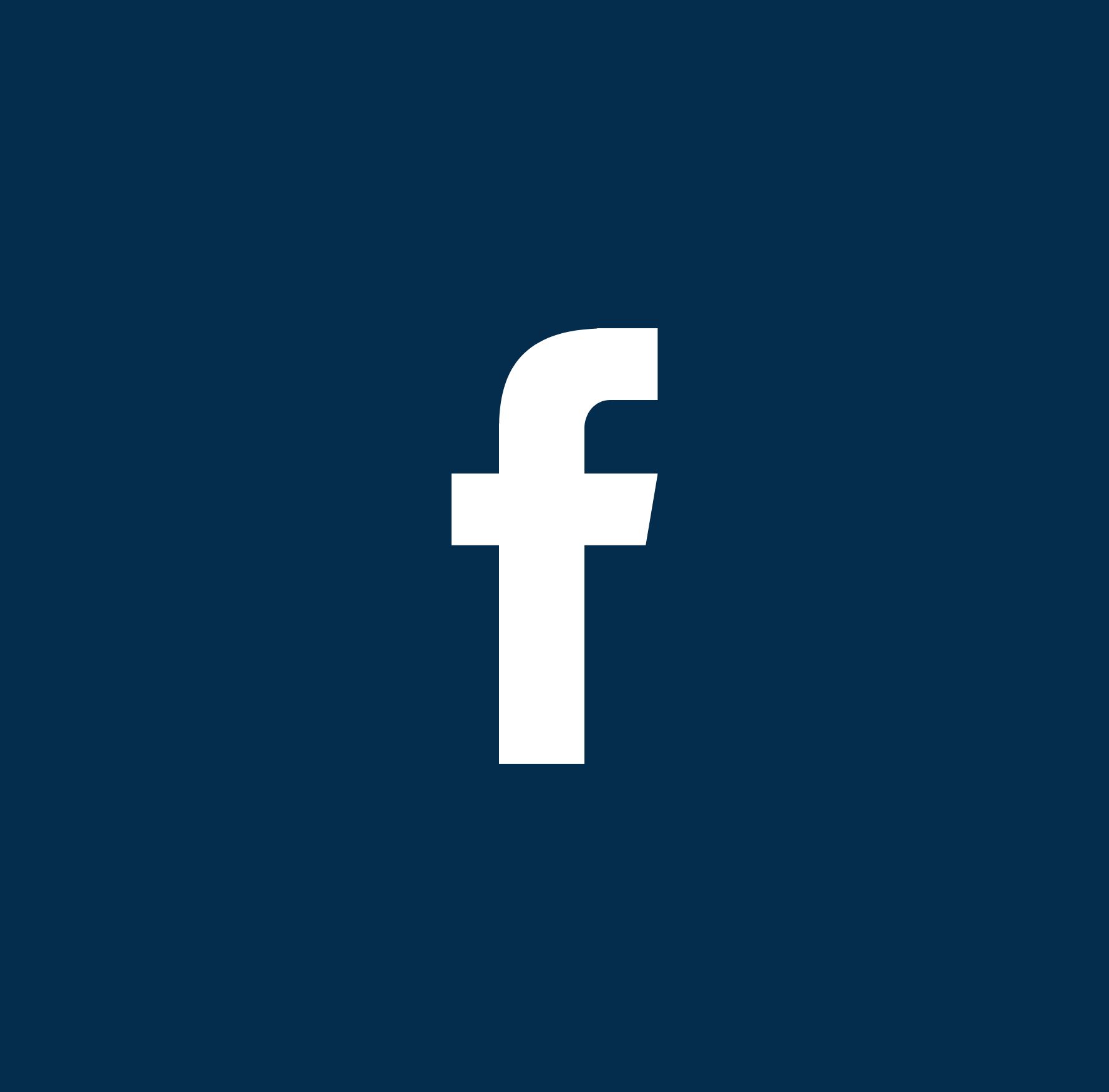 Facebook icon to direct people to Facebook Business Page.