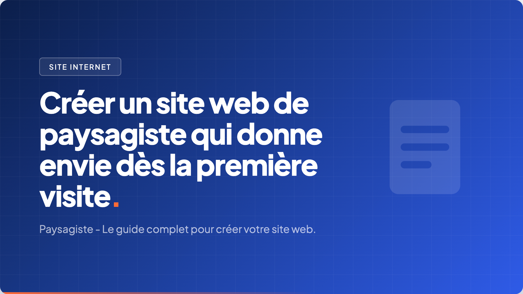 creation site paysagiste