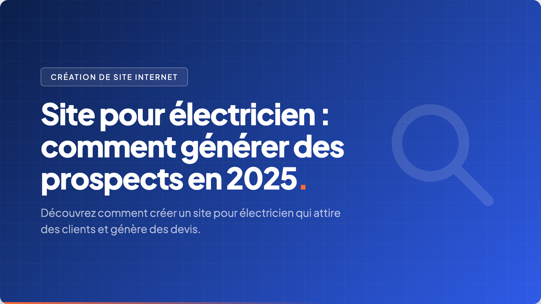 site pour electricien guide complet