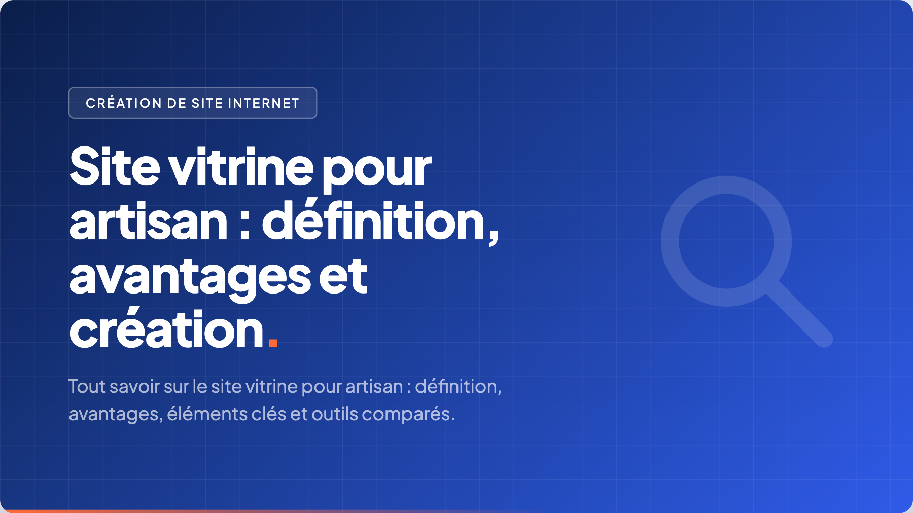 site vitrine artisans