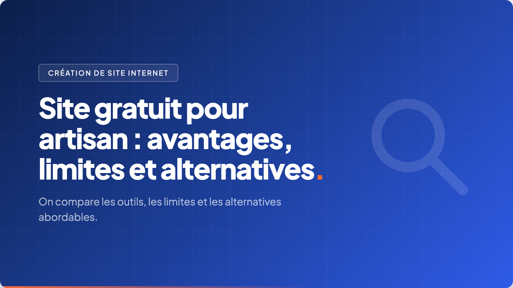 site gratuit artisan