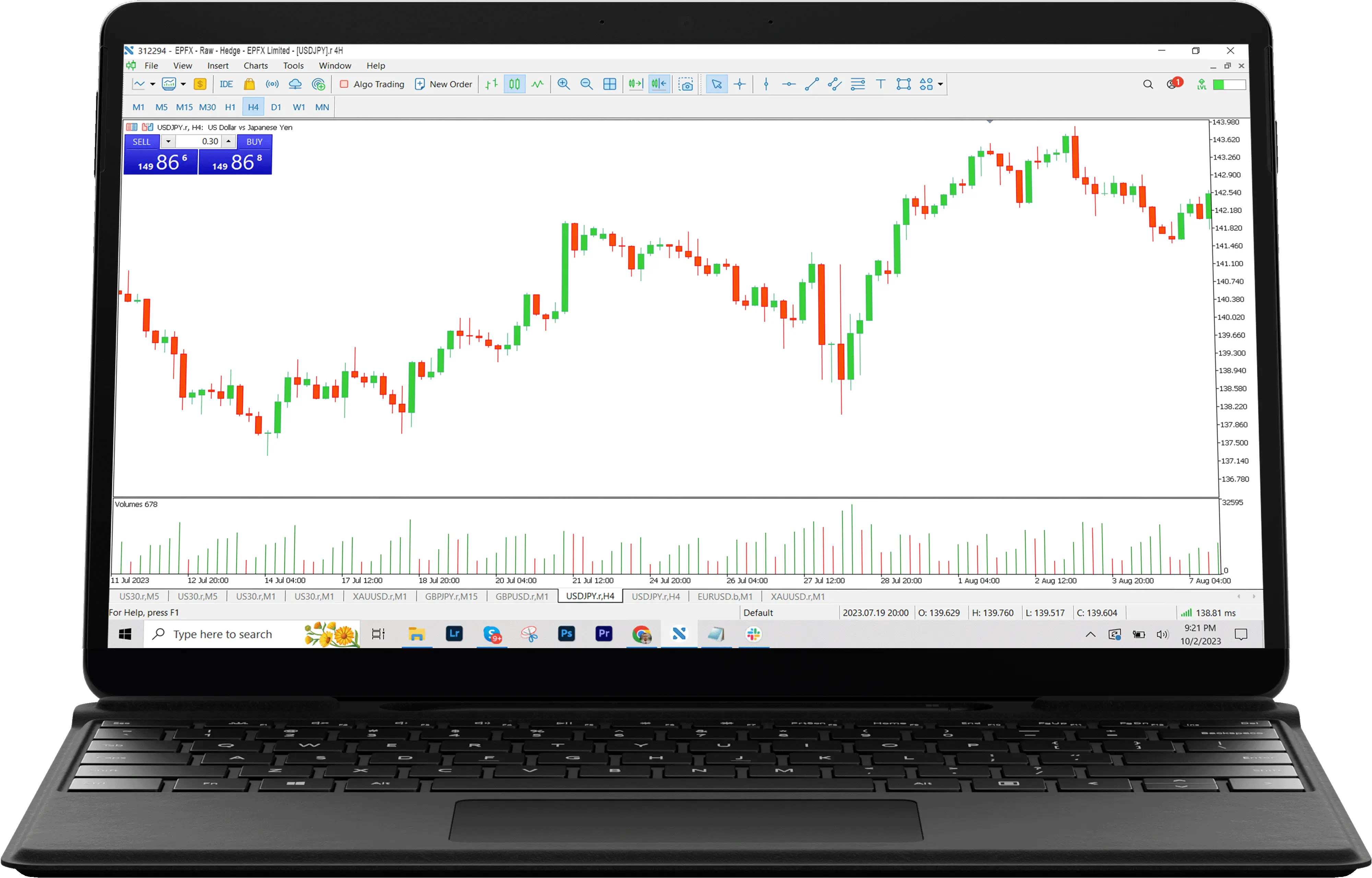 EPFX Dashboard on Windows