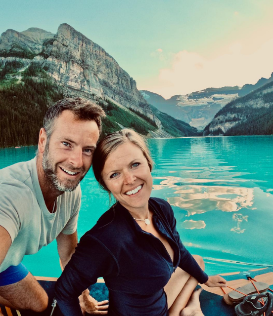 Danie and Serge at Lake Louise