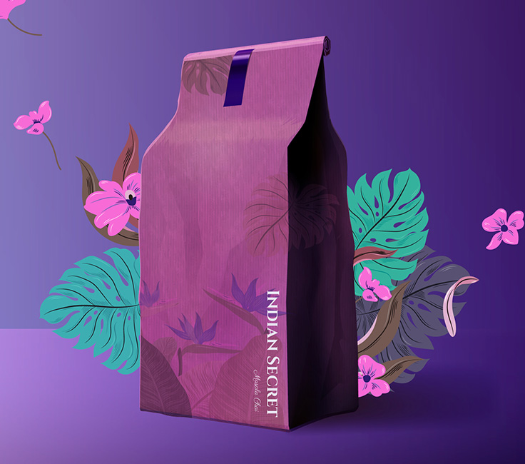 Paper bag packaging design encase agency