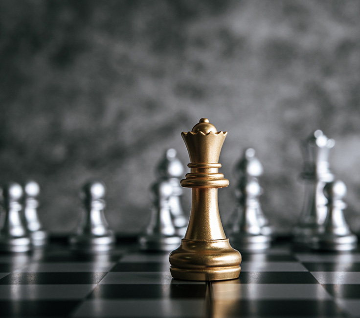 Chess pieces strategy encase agency